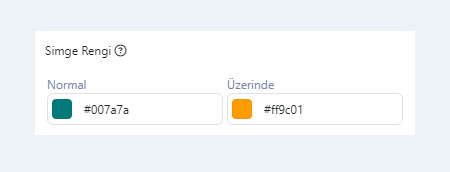 Özellik Kutusu Bileşeni Özel Stil Simge Rengi