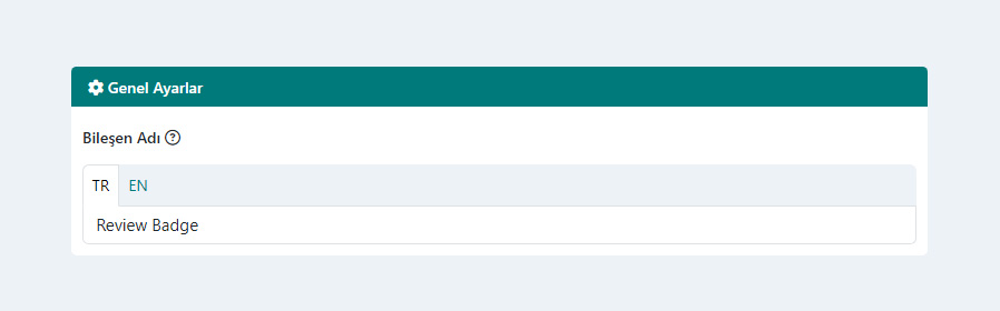 Yorum Rozetleri Bileşeni Genel Ayarları